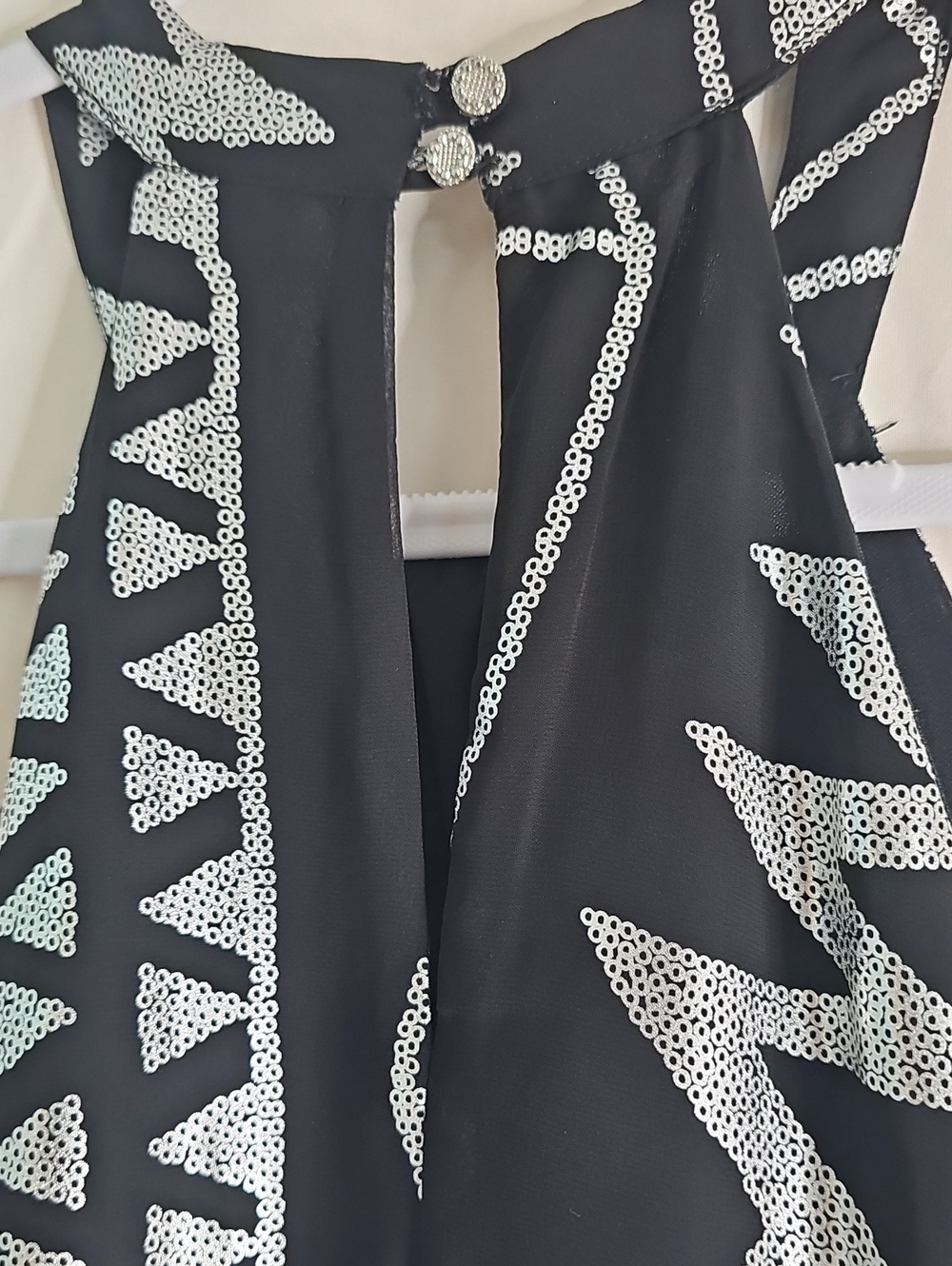 One Clothing Black Dress with Silver Accents - Picture 5 of 8